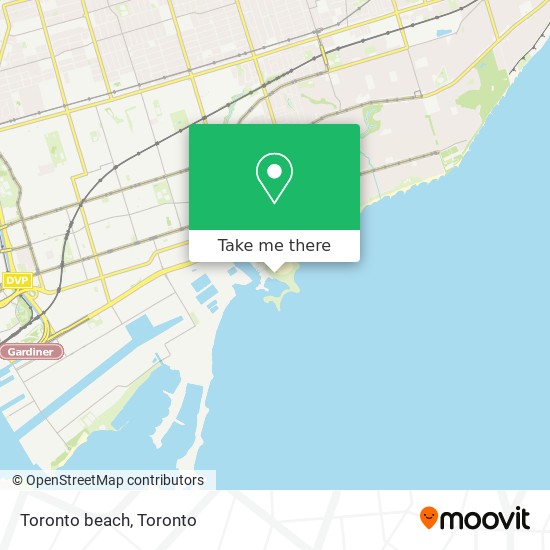 Toronto beach map