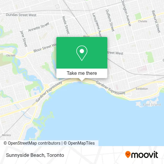 Sunnyside Beach map