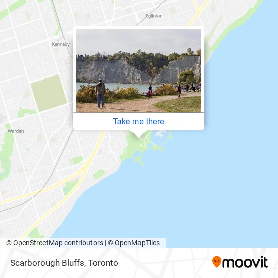 Scarborough Bluffs map