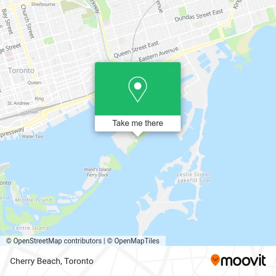 Cherry Beach map