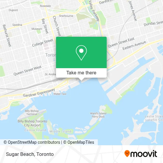 Sugar Beach map