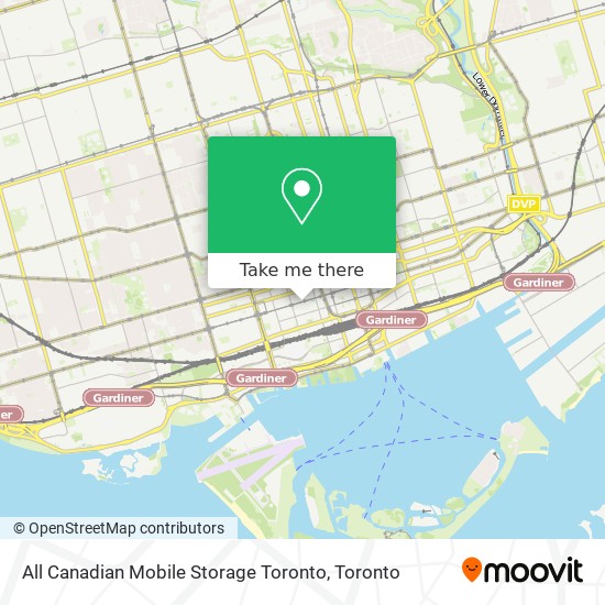 All Canadian Mobile Storage Toronto map
