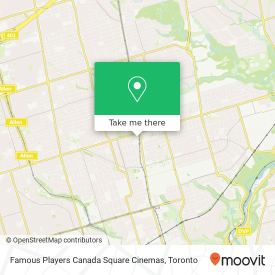 Famous Players Canada Square Cinemas plan