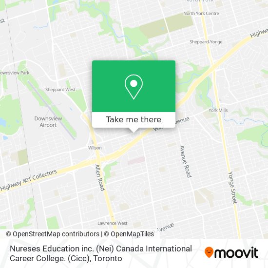 Nureses Education inc. (Nei) Canada International Career College. (Cicc) map