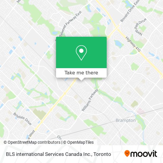 BLS international Services Canada Inc. map