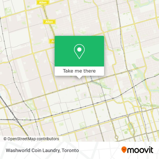 Washworld Coin Laundry map