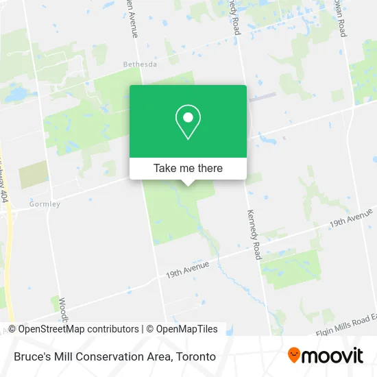 Bruce's Mill Conservation Area map