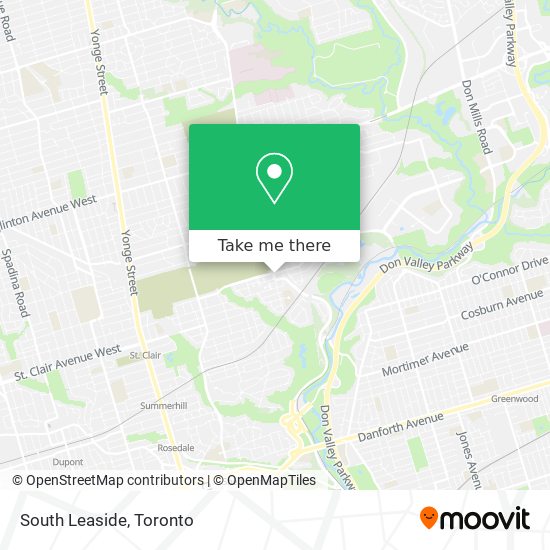 South Leaside map