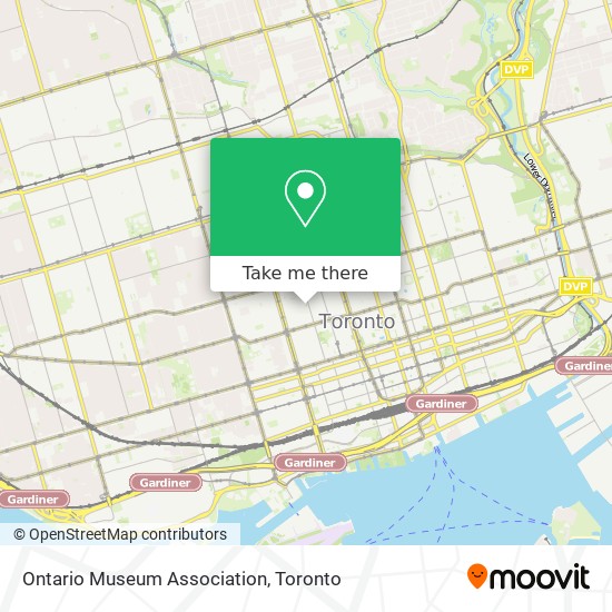 Ontario Museum Association map