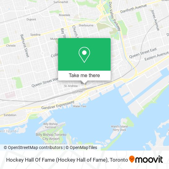 Hockey Hall Of Fame map