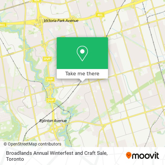 Broadlands Annual Winterfest and Craft Sale map