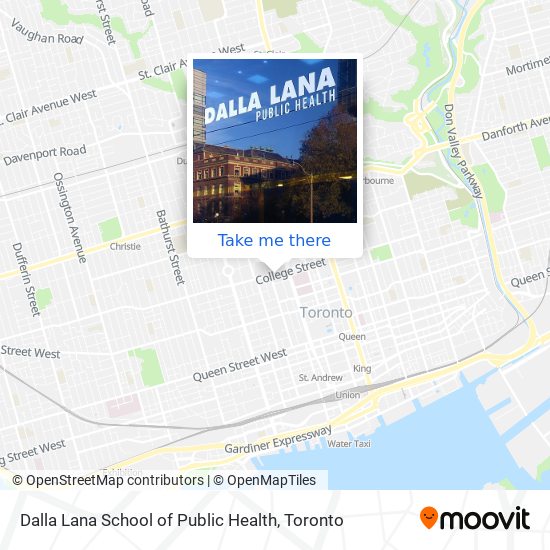 Dalla Lana School of Public Health map