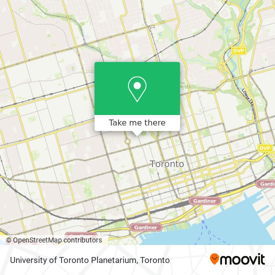 University of Toronto Planetarium map