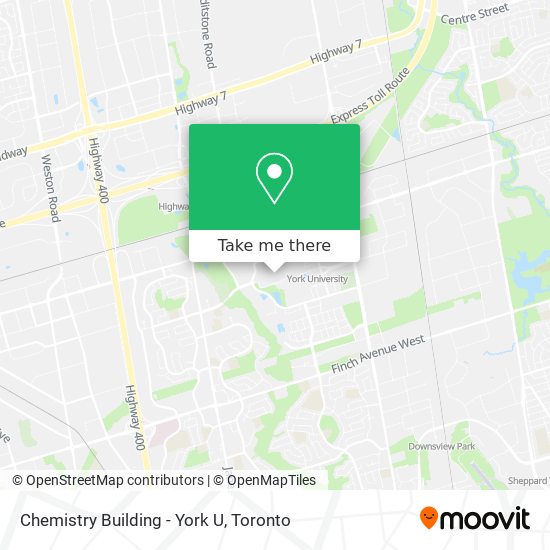 Chemistry Building - York U map