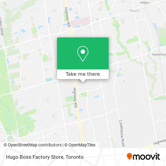 Hugo Boss Factory Store map