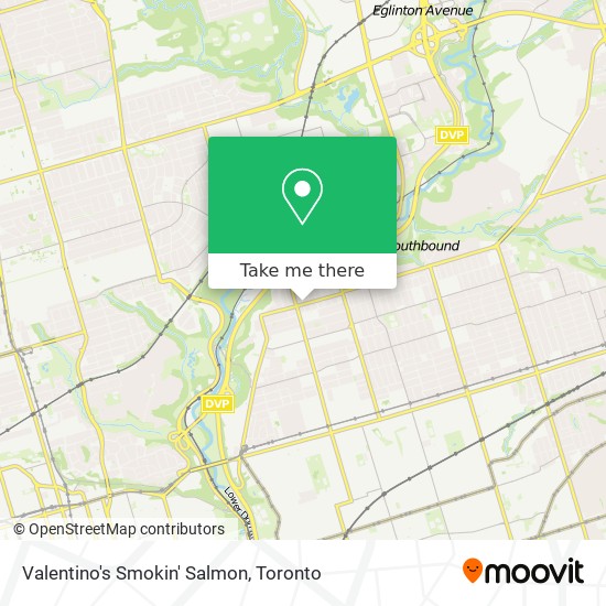 Valentino's Smokin' Salmon map