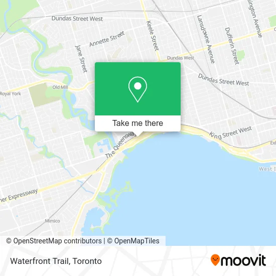 Waterfront Trail map