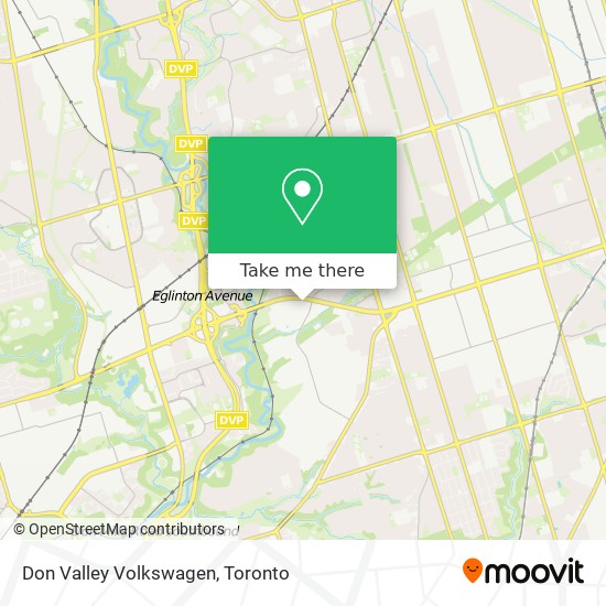 Don Valley Volkswagen map