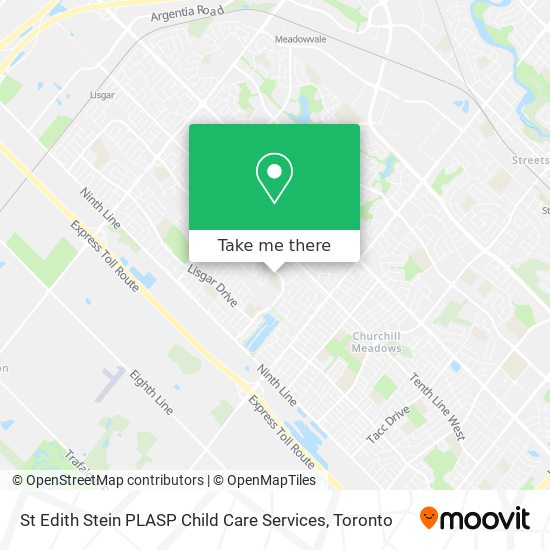 St Edith Stein PLASP Child Care Services map