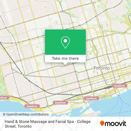 Hand & Stone Massage and Facial Spa - College Street map