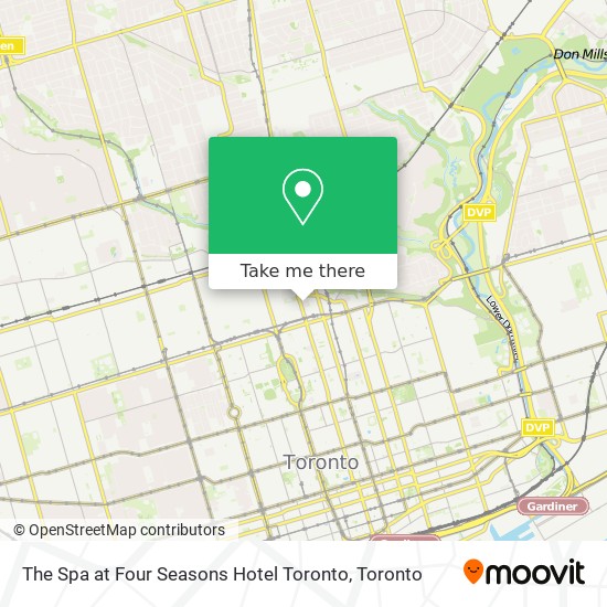 The Spa at Four Seasons Hotel Toronto map