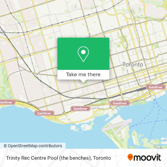 Trinity Rec Centre Pool (the benches) map
