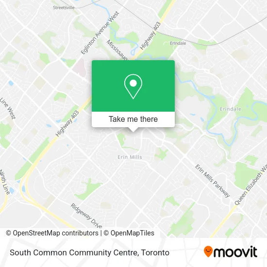 South Common Community Centre map