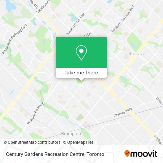 Century Gardens Recreation Centre map