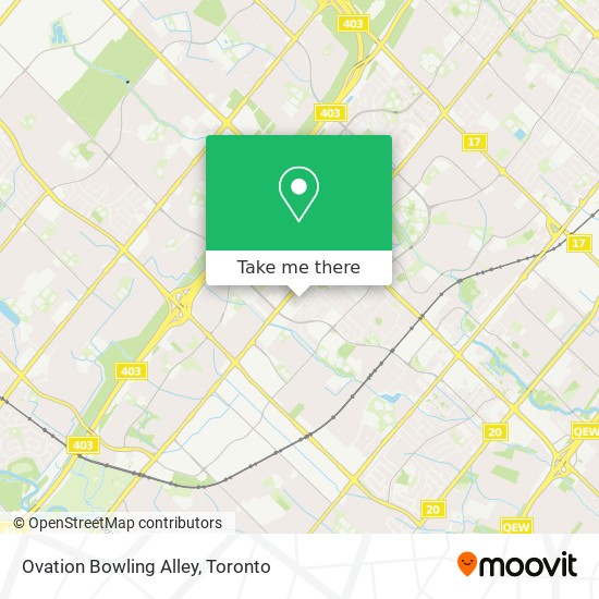 Ovation Bowling Alley map