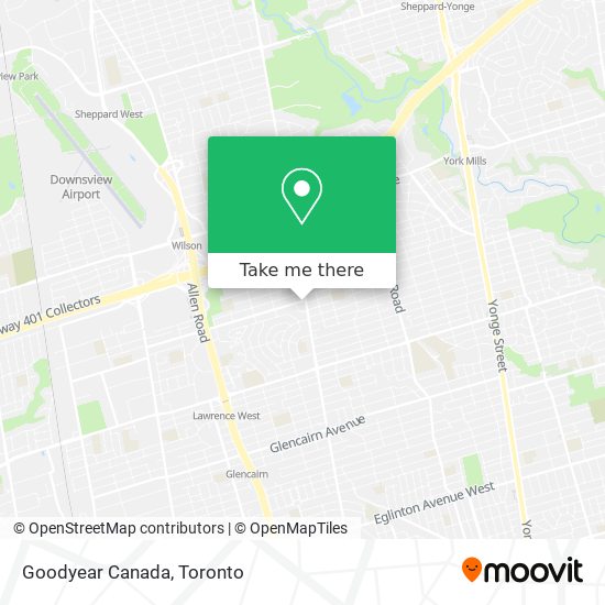 Goodyear Canada map