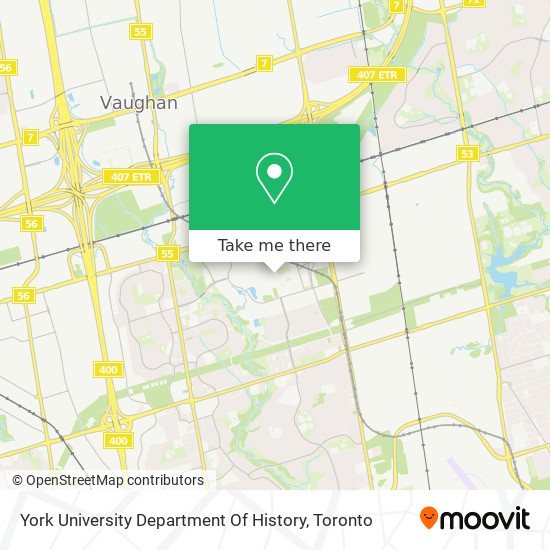 York University Department Of History plan