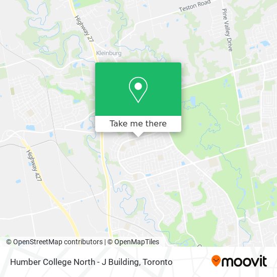 Humber College North - J Building map
