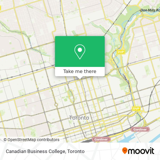 Canadian Business College map