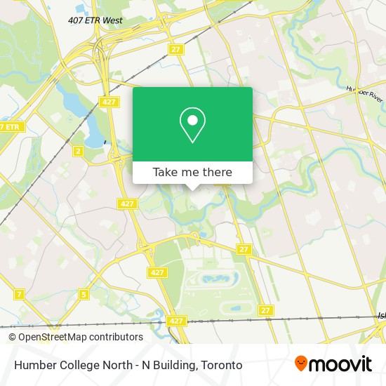 Humber College North - N Building map