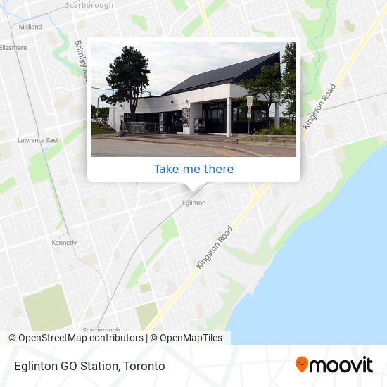 Eglinton GO Station map