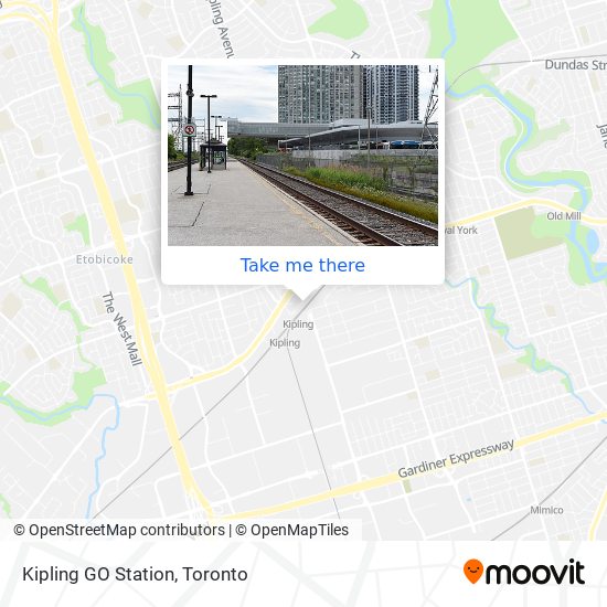 Kipling GO Station map