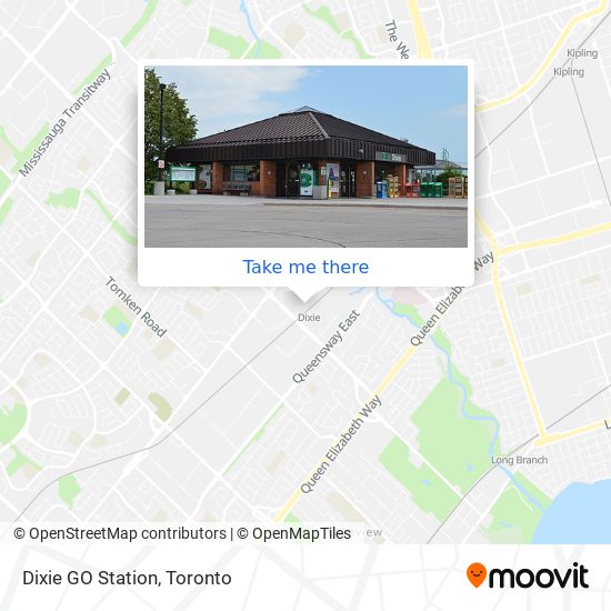 How to get to Dixie GO Station in Mississauga by Bus or Train?