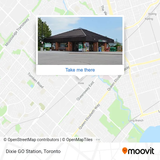 Dixie GO Station map