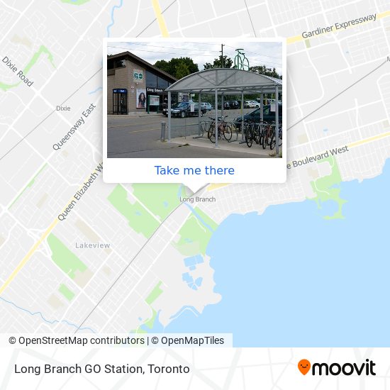 Long Branch GO Station map