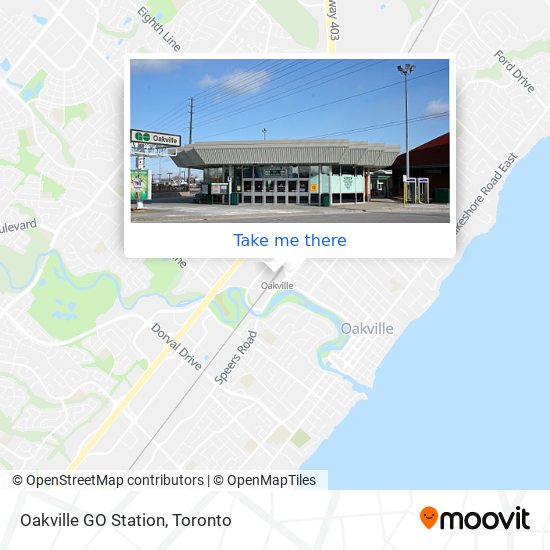 Oakville GO Station map