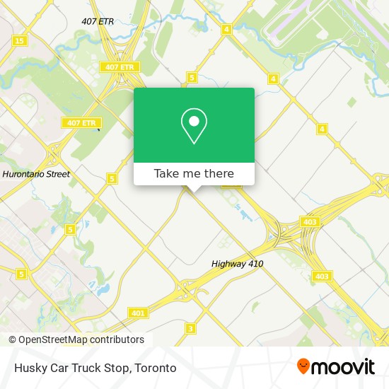 Husky Car Truck Stop map