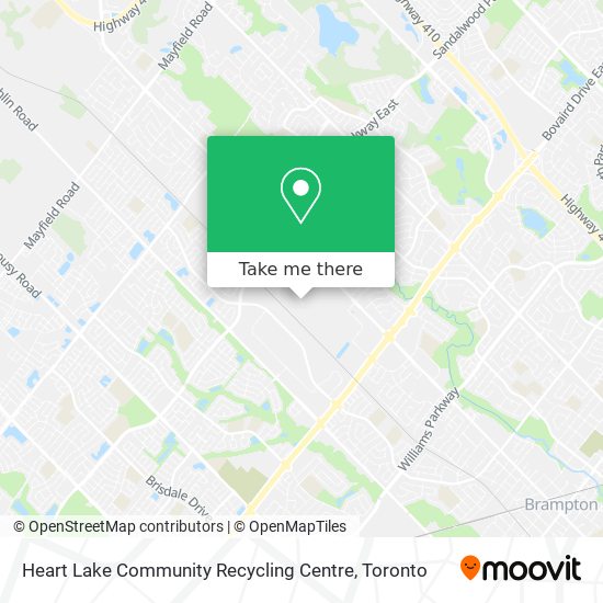 Heart Lake Community Recycling Centre map