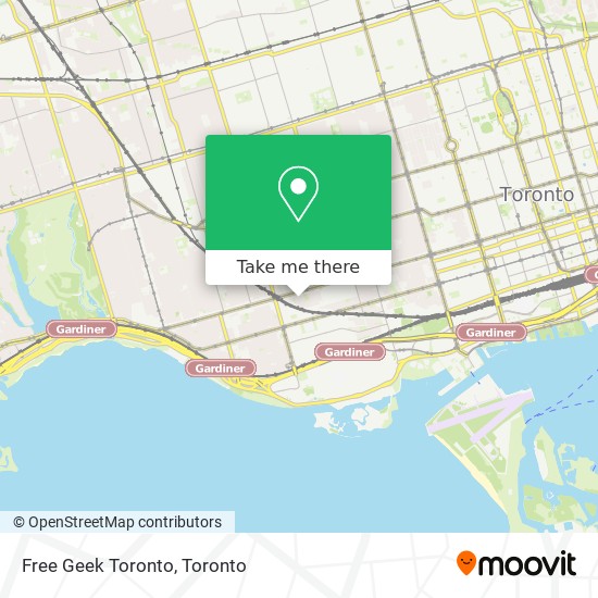 Free Geek Toronto map