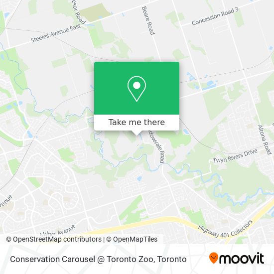 Conservation Carousel @ Toronto Zoo plan