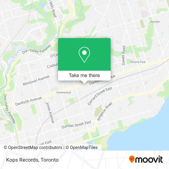 Kops Records map