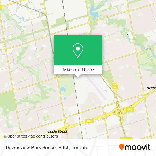 Downsview Park Soccer Pitch map
