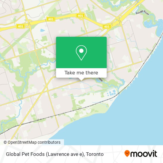 Global Pet Foods (Lawrence ave e) map