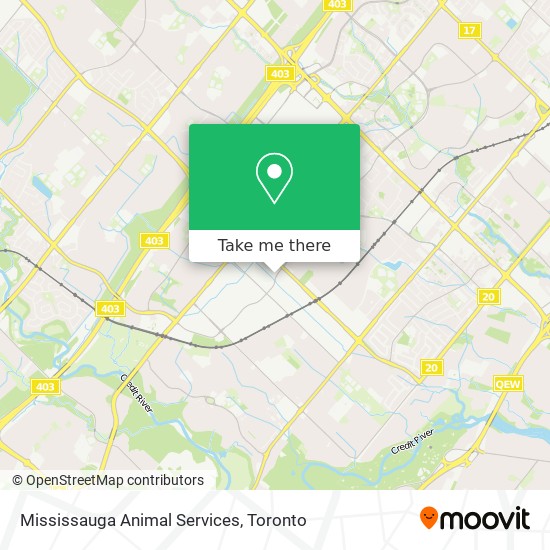Mississauga Animal Services map