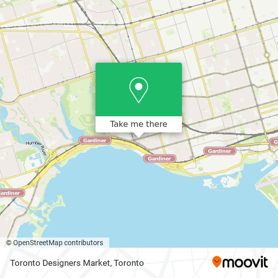 Toronto Designers Market map