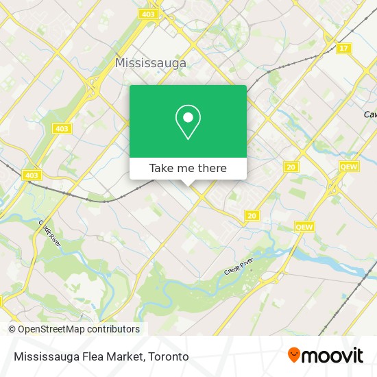 Mississauga Flea Market map